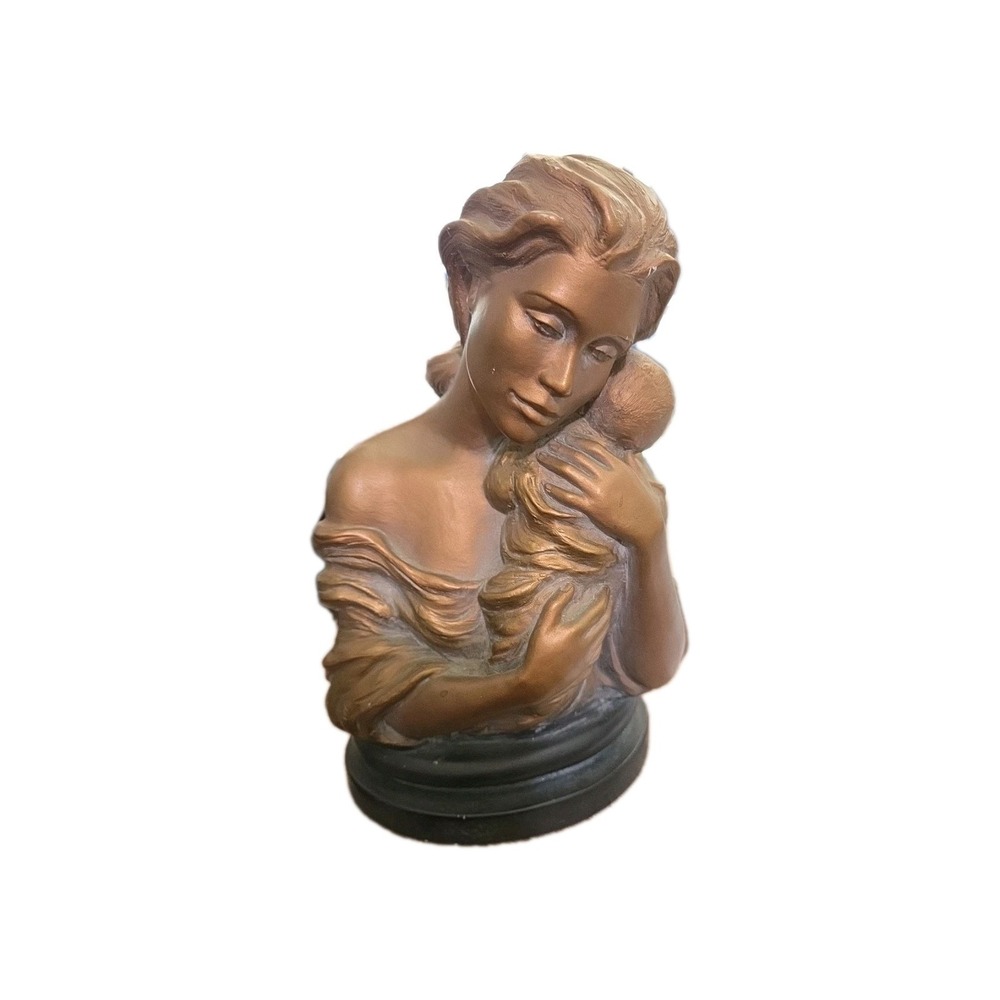 1997 Austin Sculpture Mother & Baby Sculpture Heaven Sent Signed Alice HEATH